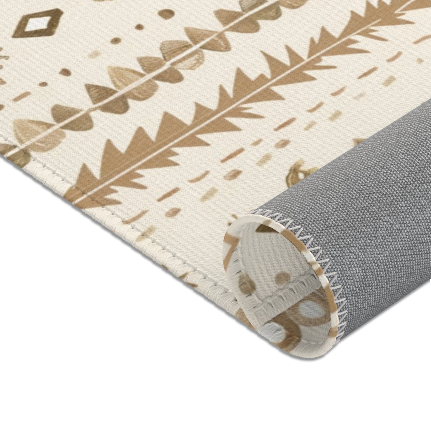 Desert Stripe nursery area rug for a baby room floor