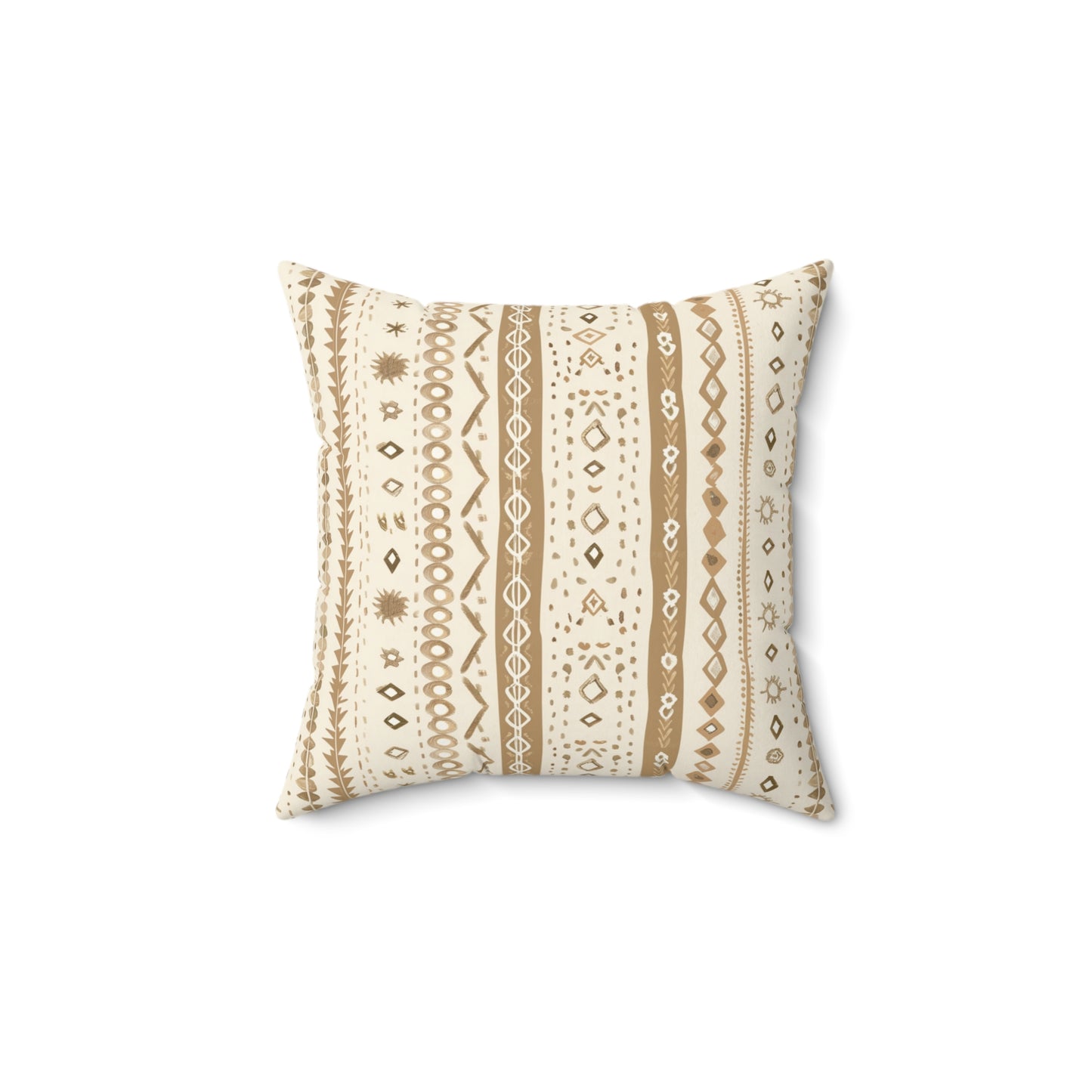 Desert Stripe decorative nursery pillow on a glider chair