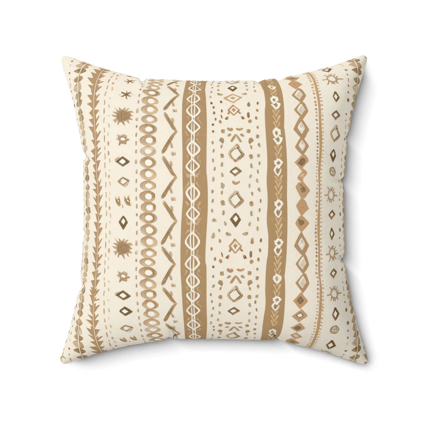 Desert Stripe nursery pillow shown from the front