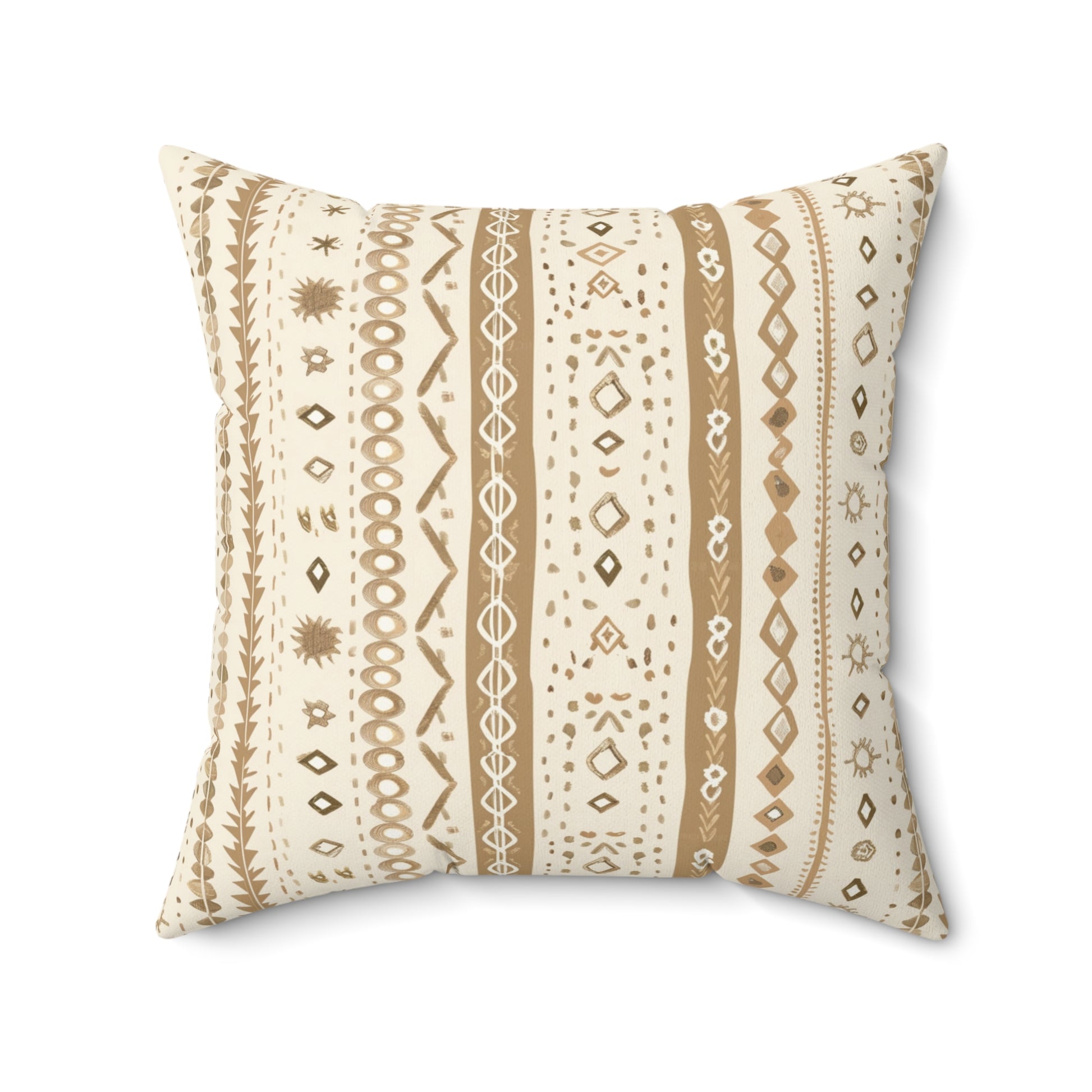 Desert Stripe nursery pillow shown from the front
