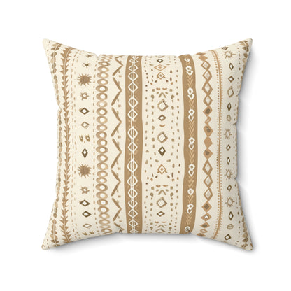 Desert Stripe nursery pillow shown from the front