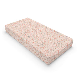 Ditsy Blooms changing pad cover on a nursery changing table