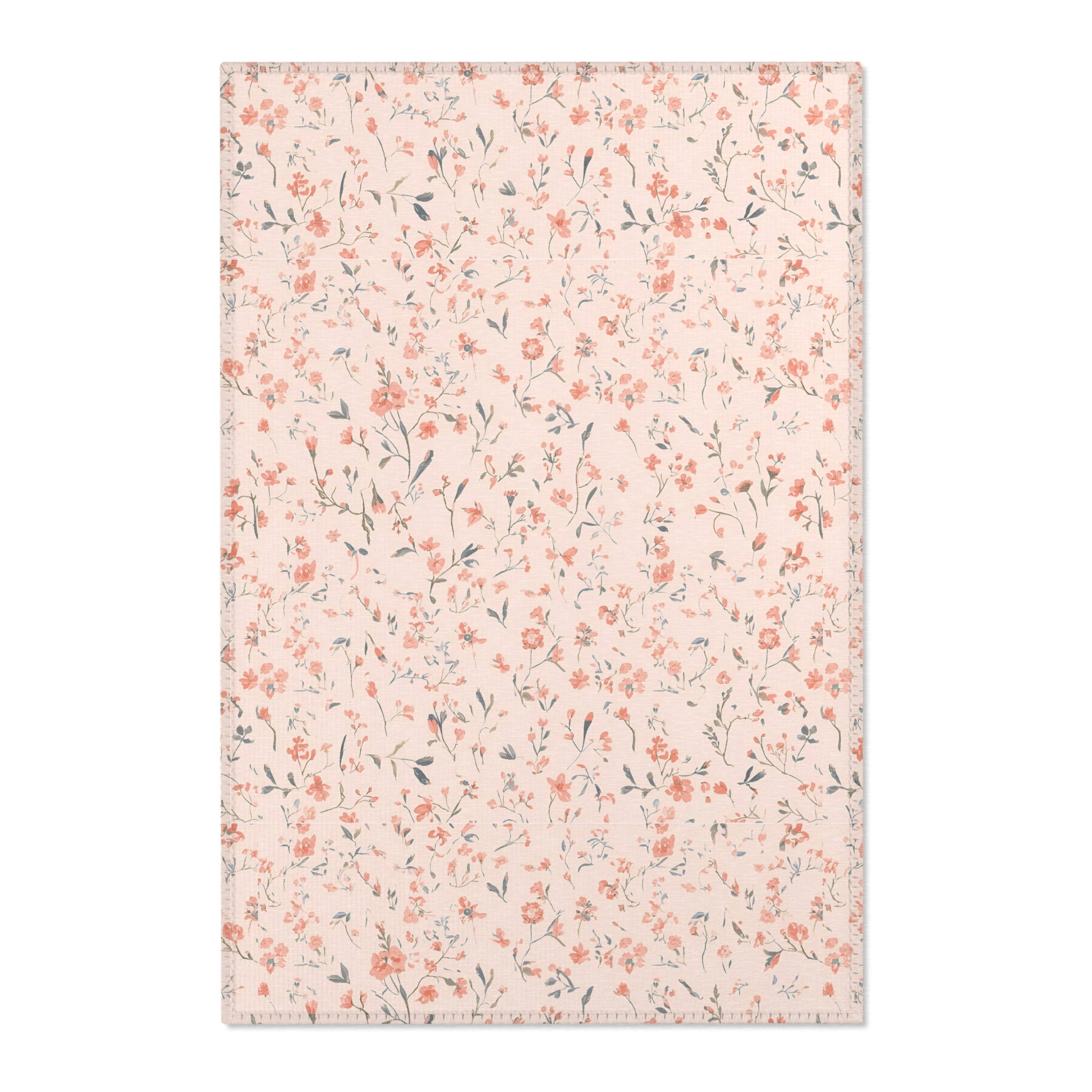 Ditsy Blooms nursery area rug in a baby room