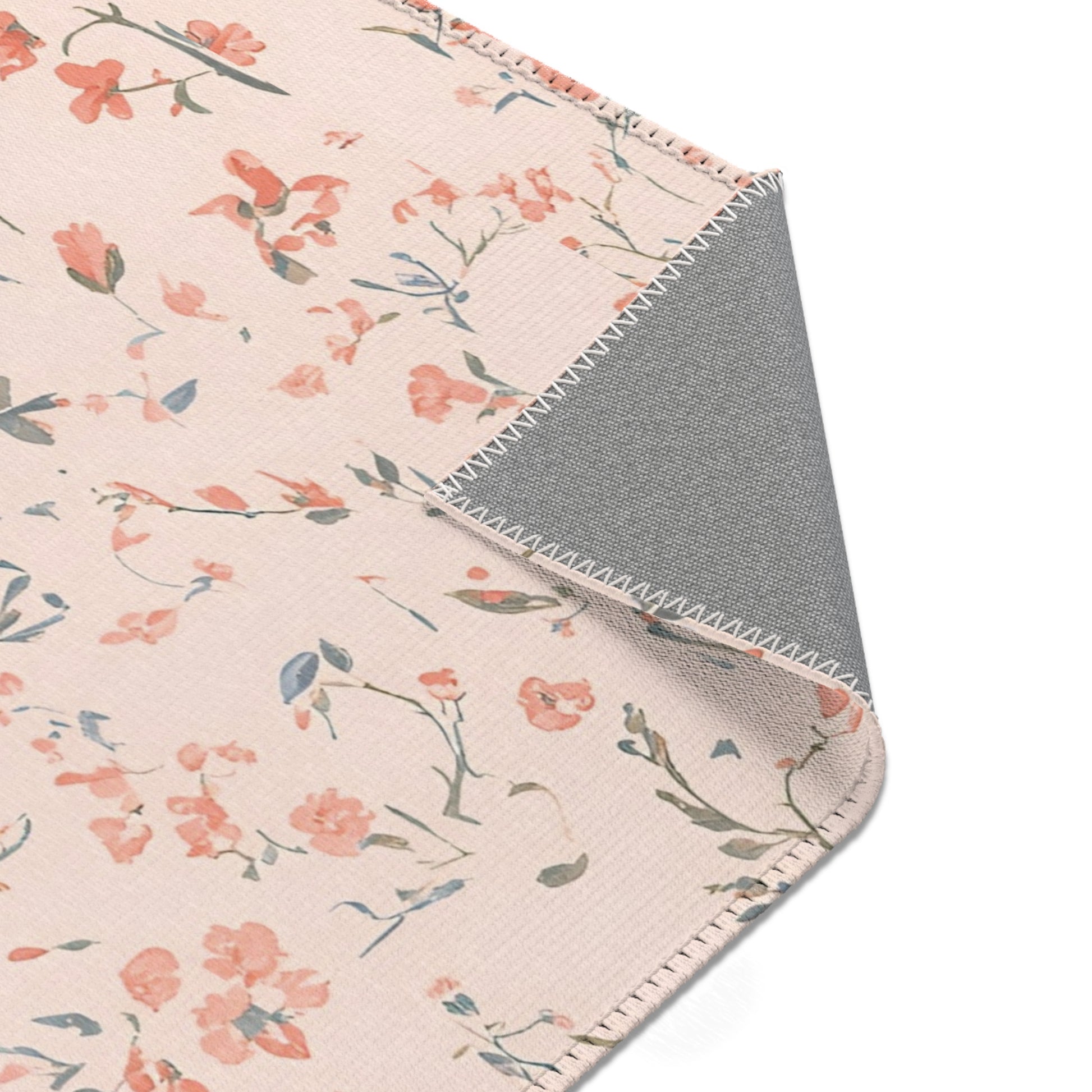 Ditsy Blooms rectangular nursery area rug