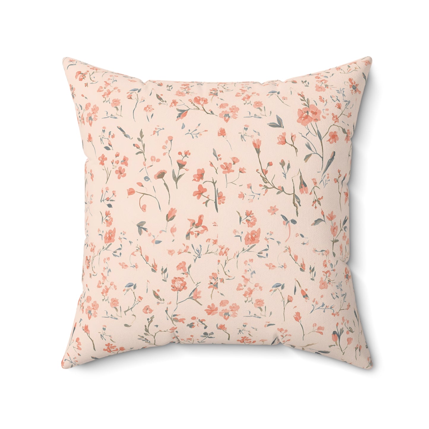 Ditsy Blooms nursery pillow shown from the front