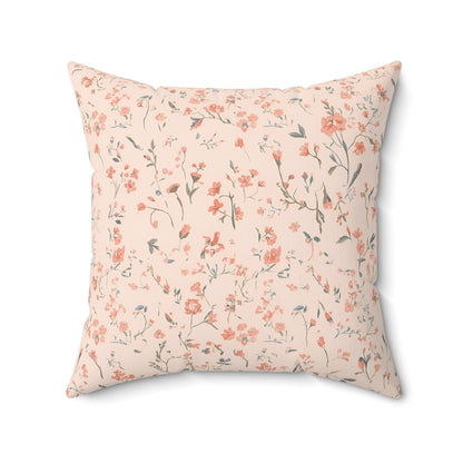 Ditsy Blooms nursery pillow shown from the front