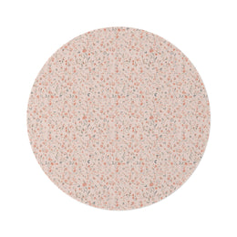 Ditsy Blooms round nursery rug on a baby room floor