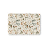 Fern Grove Dinosaurs fitted crib sheet on a nursery crib mattress