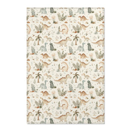 Fern Grove Dinosaurs nursery area rug in a baby room