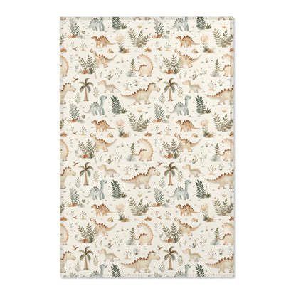 Fern Grove Dinosaurs nursery area rug in a baby room