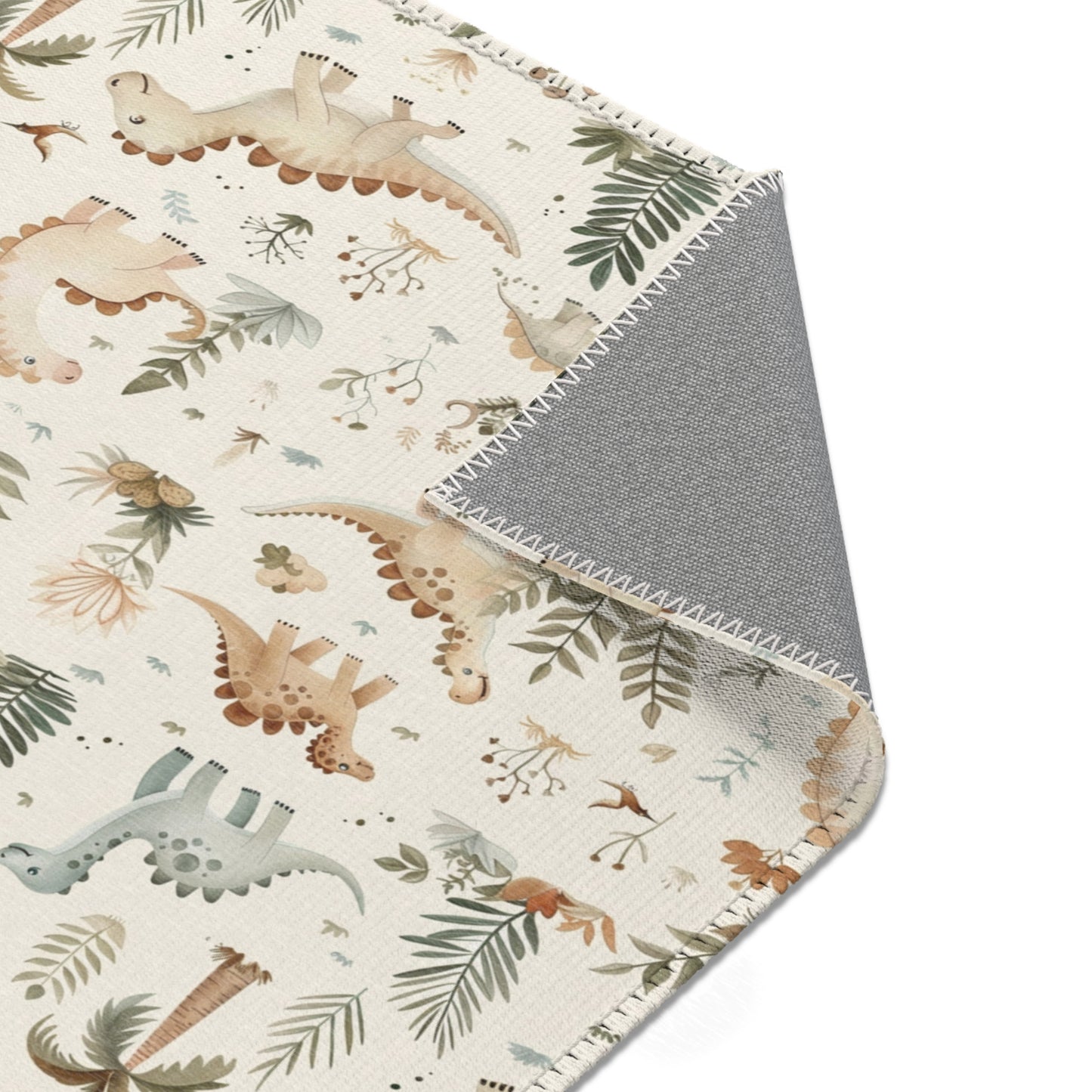 Fern Grove Dinosaurs area rug in the medium size