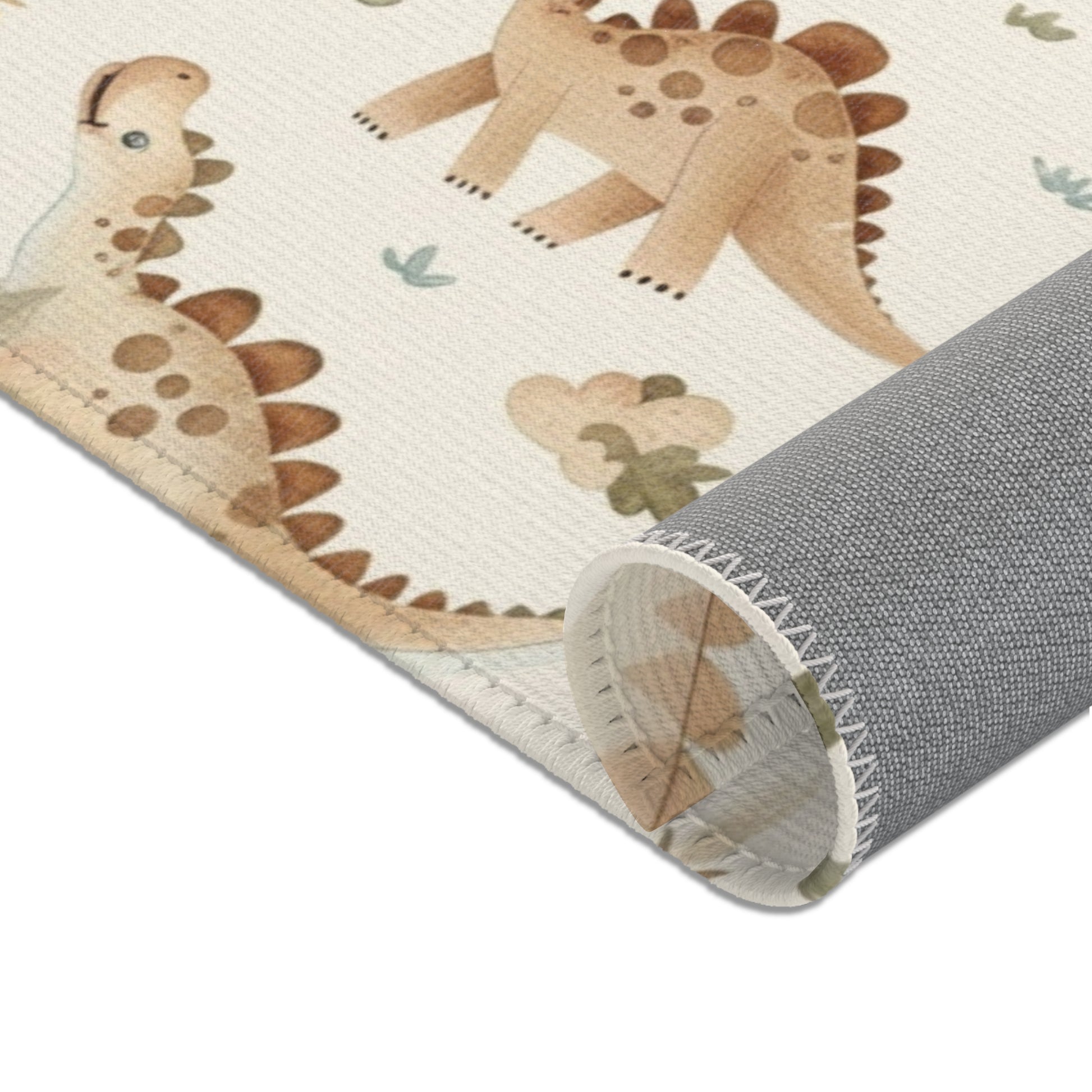 Fern Grove Dinosaurs nursery area rug for a baby room floor