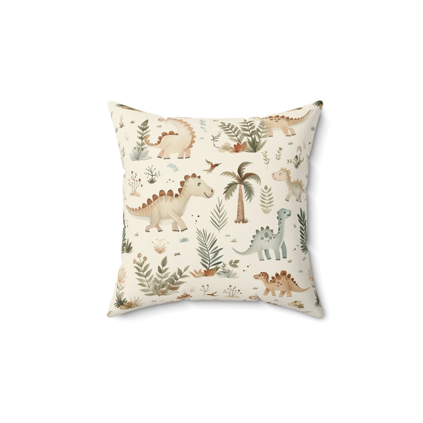 Fern Grove Dinosaurs pillow in the 18 inch square size