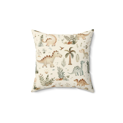 Fern Grove Dinosaurs pillow in the 18 inch square size