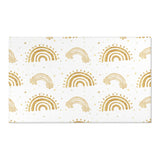 Golden Arches nursery area rug in a baby room