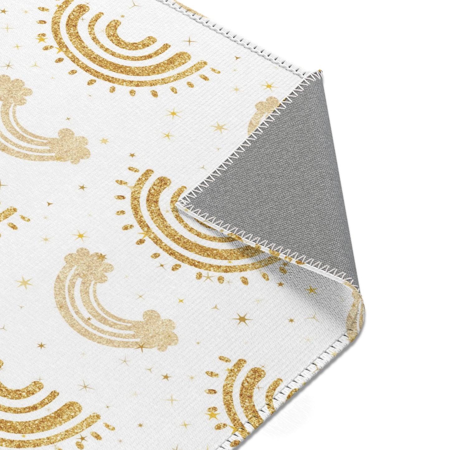 Golden Arches area rug in the medium size