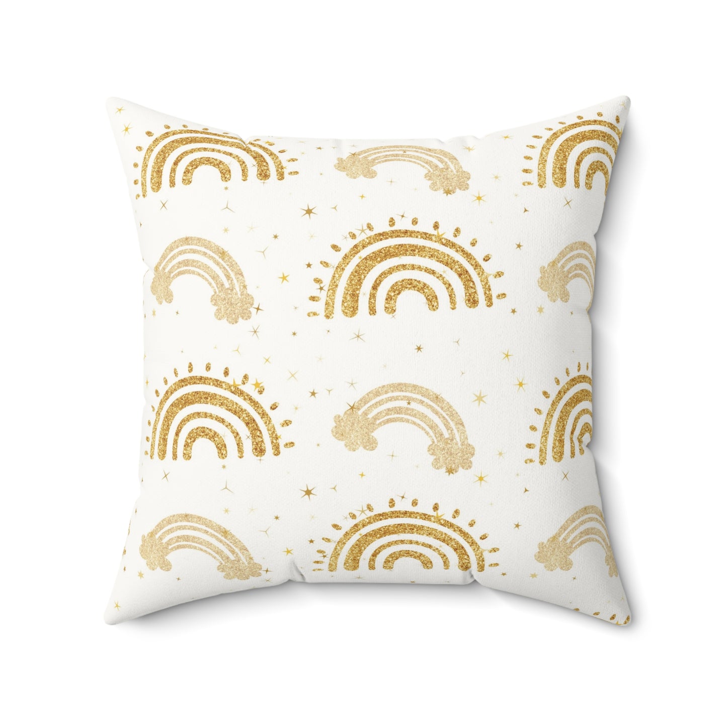 Golden Arches nursery pillow shown from the front