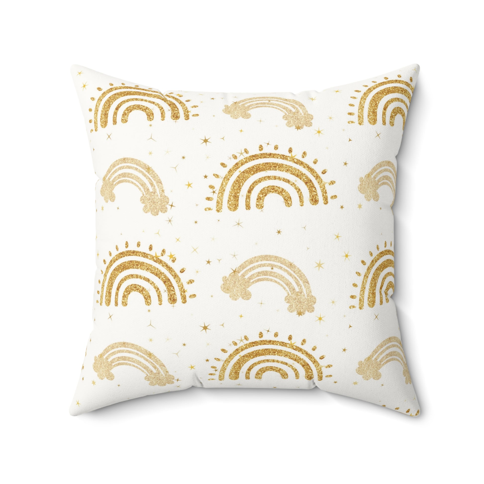 Golden Arches nursery pillow shown from the front