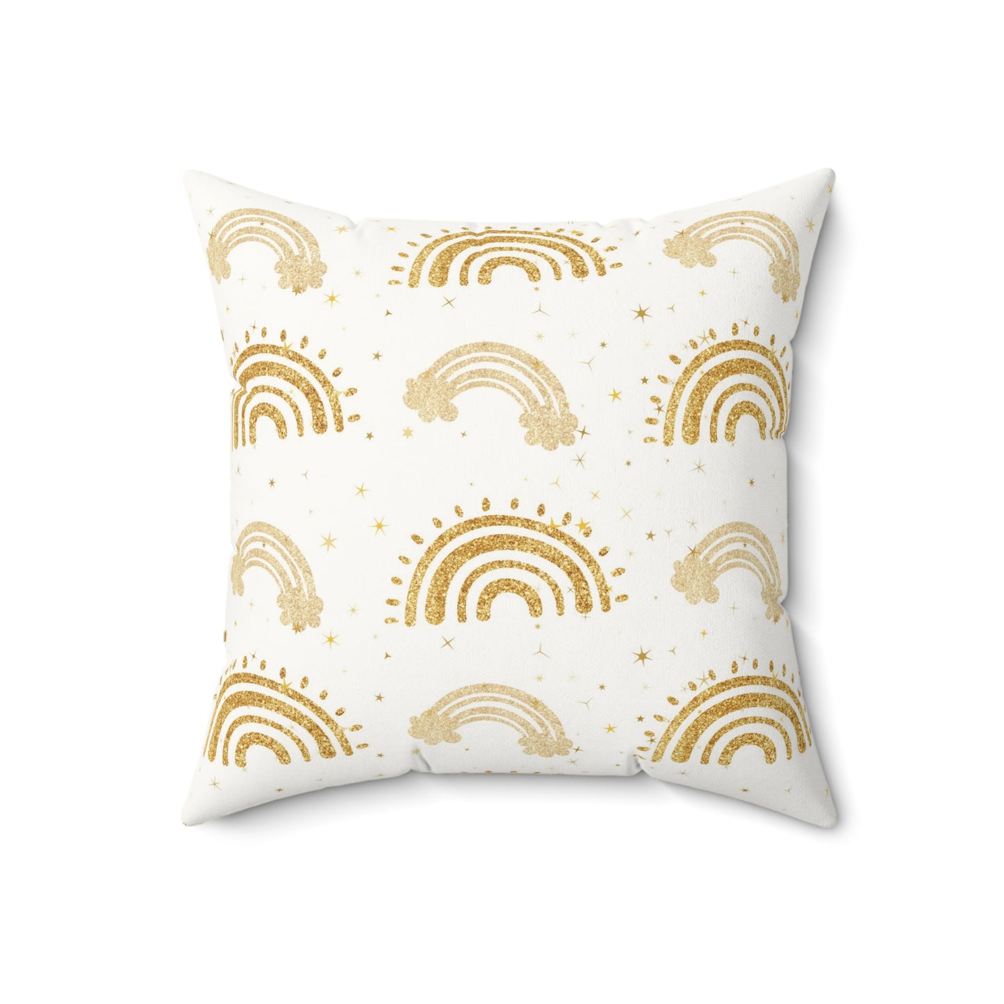 Golden Arches decorative pillow against a plain background