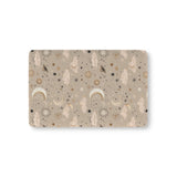 Golden Cosmos fitted crib sheet on a nursery crib mattress