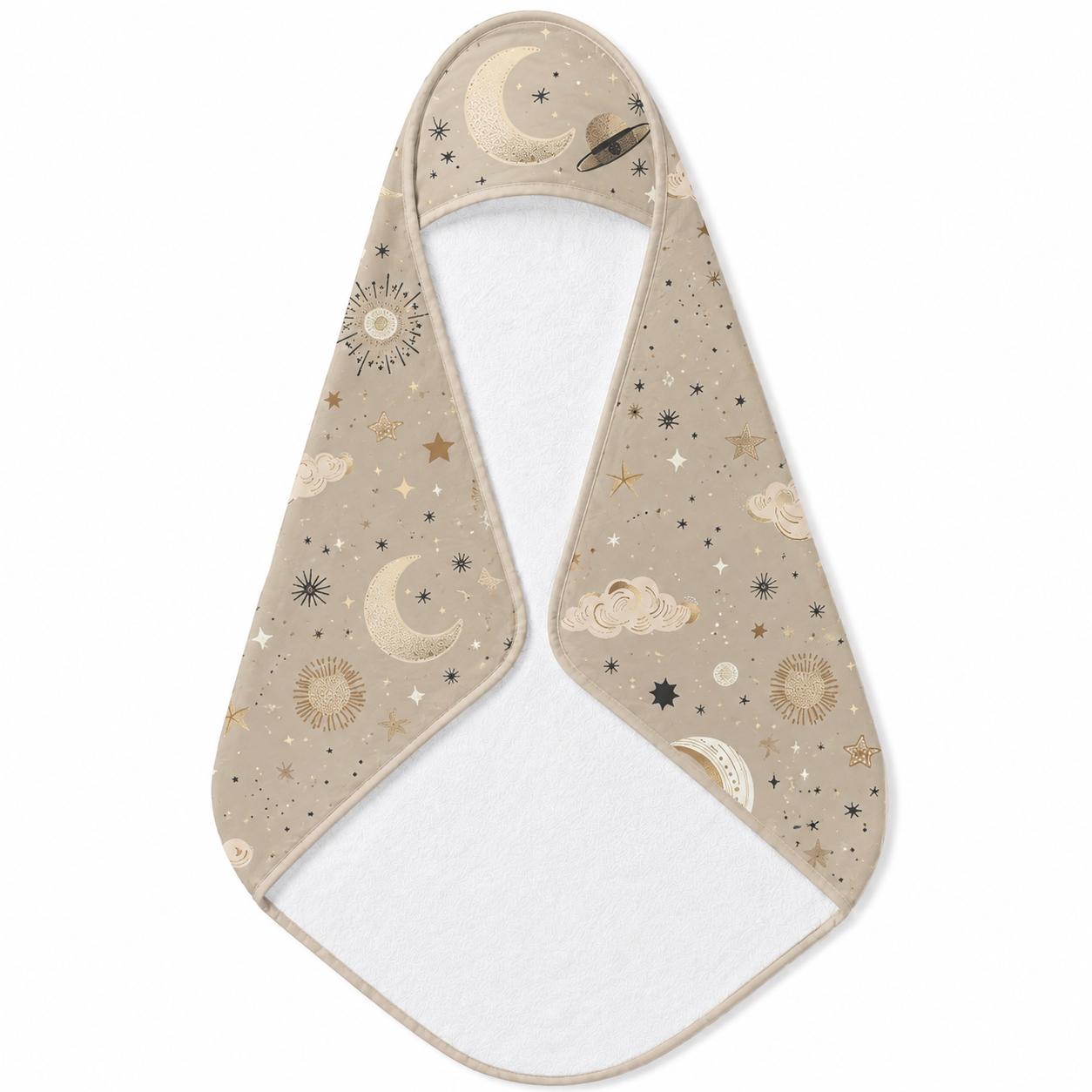 Golden Cosmos Hooded Baby Towel