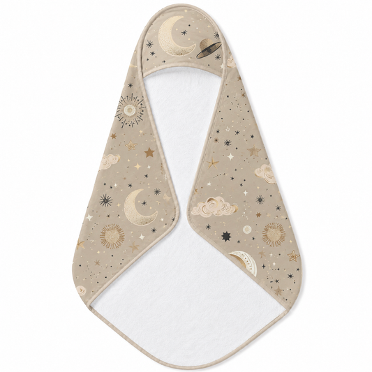 Golden Cosmos Hooded Baby Towel