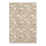 Golden Cosmos nursery area rug in a baby room