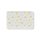 Golden Meadow fitted crib sheet on a nursery crib mattress
