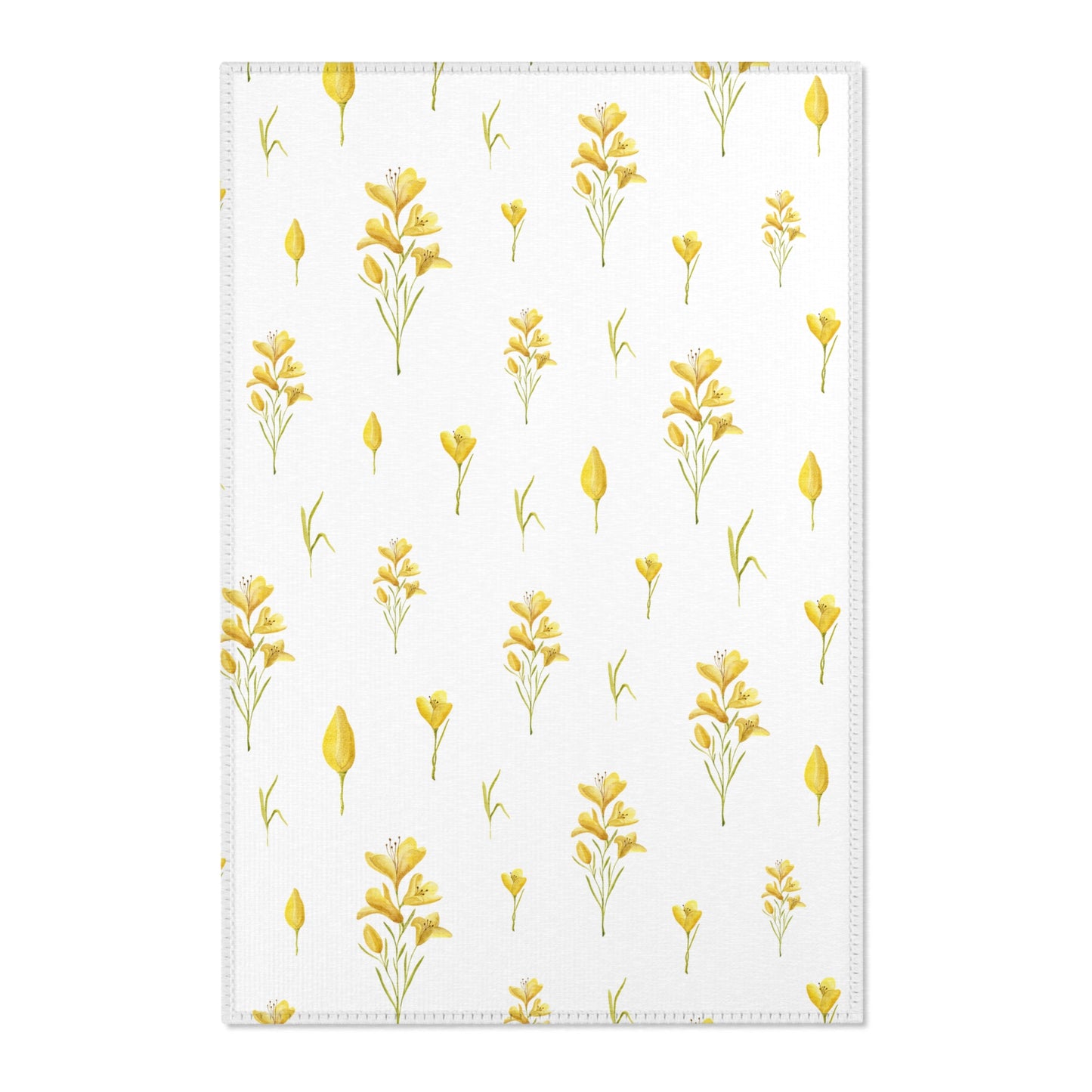 Golden Meadow nursery area rug in a neutral baby room