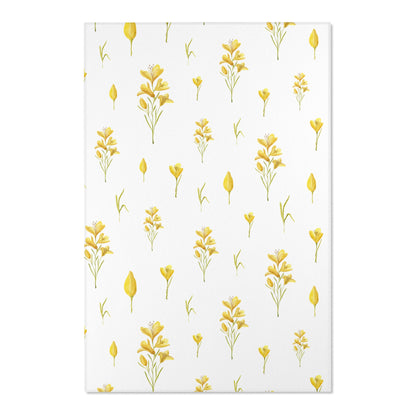 Rectangular nursery rug from the Golden Meadow collection