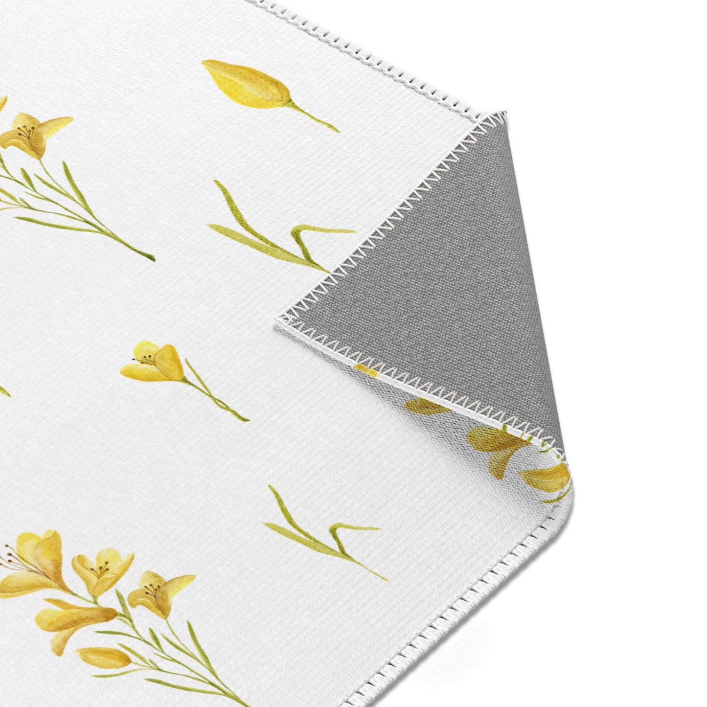 Golden Meadow nursery area rug in landscape orientation