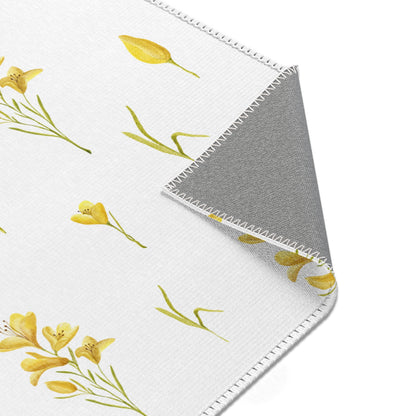 Golden Meadow nursery area rug in landscape orientation