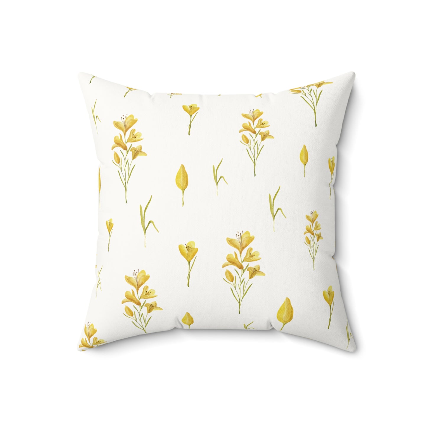 Golden Meadow accent pillow in a neutral nursery