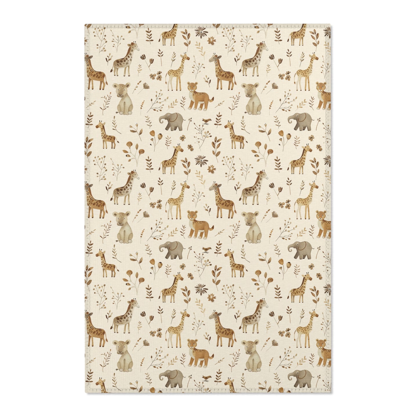 Golden Savanna nursery area rug in a baby room