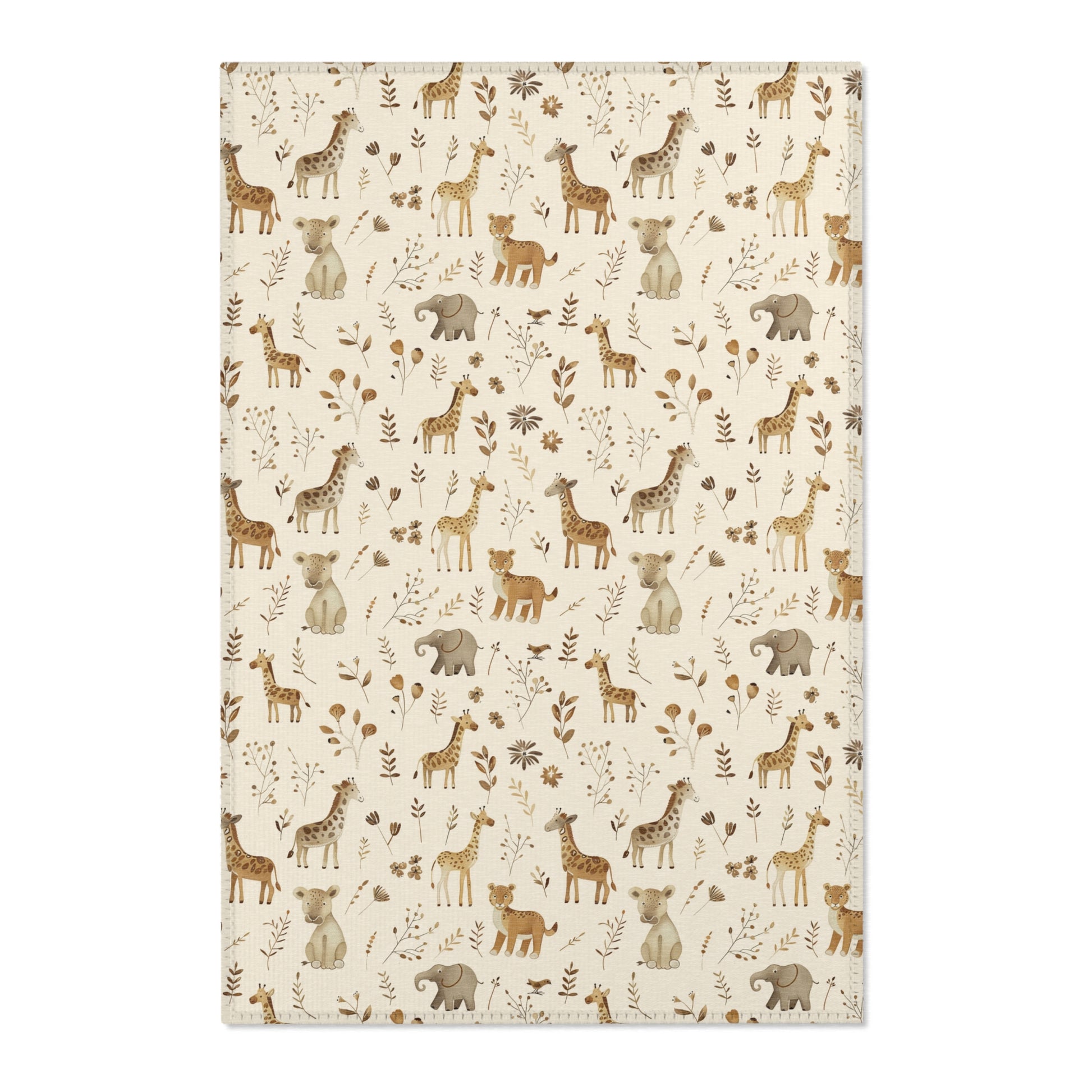 Golden Savanna nursery area rug in a baby room