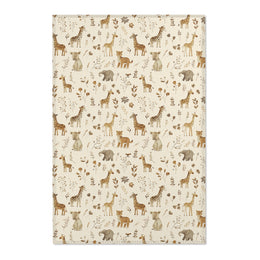 Golden Savanna nursery area rug in a baby room