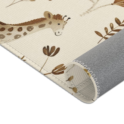 Golden Savanna nursery area rug for a baby room floor