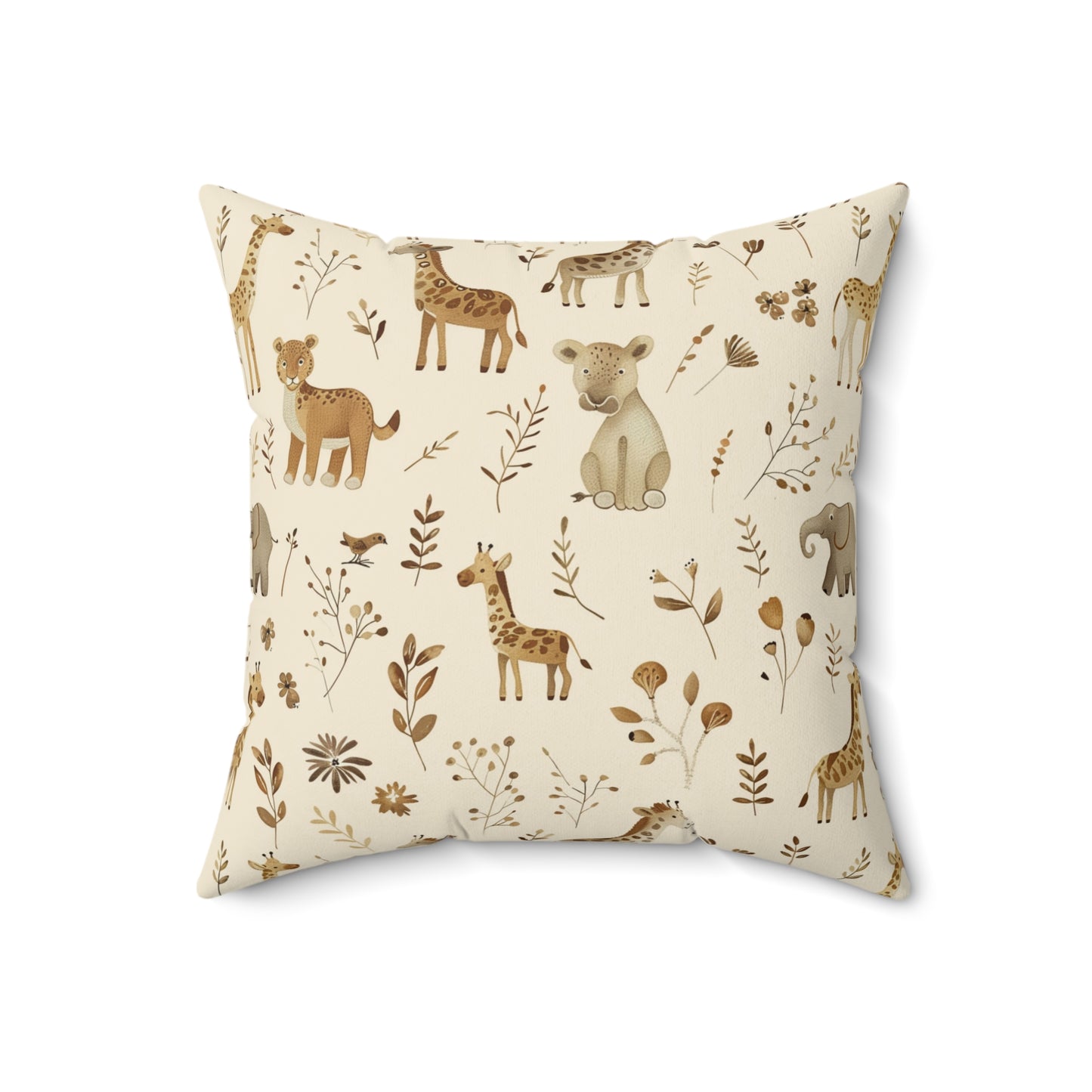 Golden Savanna decorative pillow against a plain background