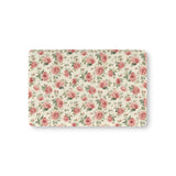 Heirloom Roses fitted crib sheet on a nursery crib mattress