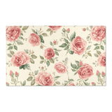 Heirloom Roses nursery area rug in a baby room