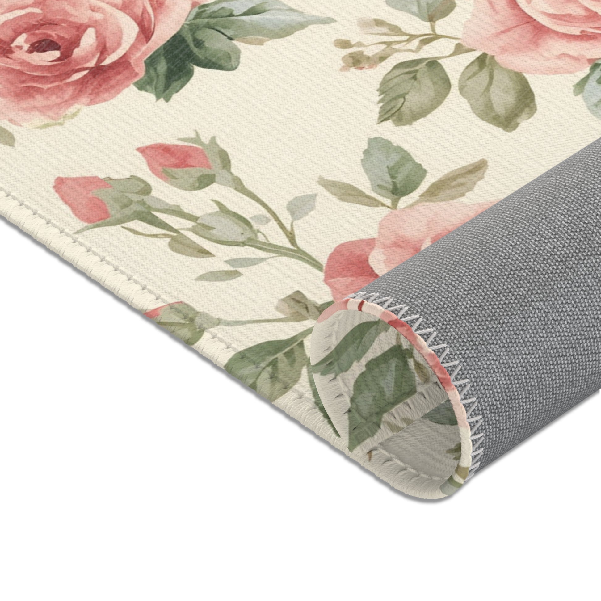 Heirloom Roses area rug in the large size
