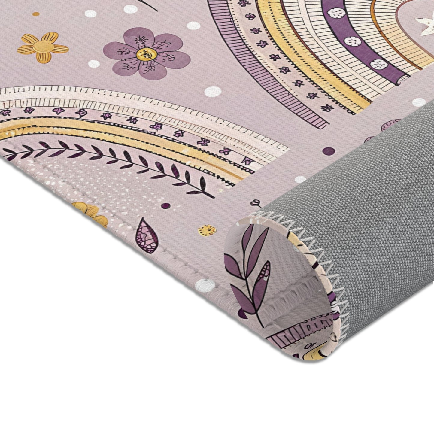 Lilac Meadow Arches area rug in the small size
