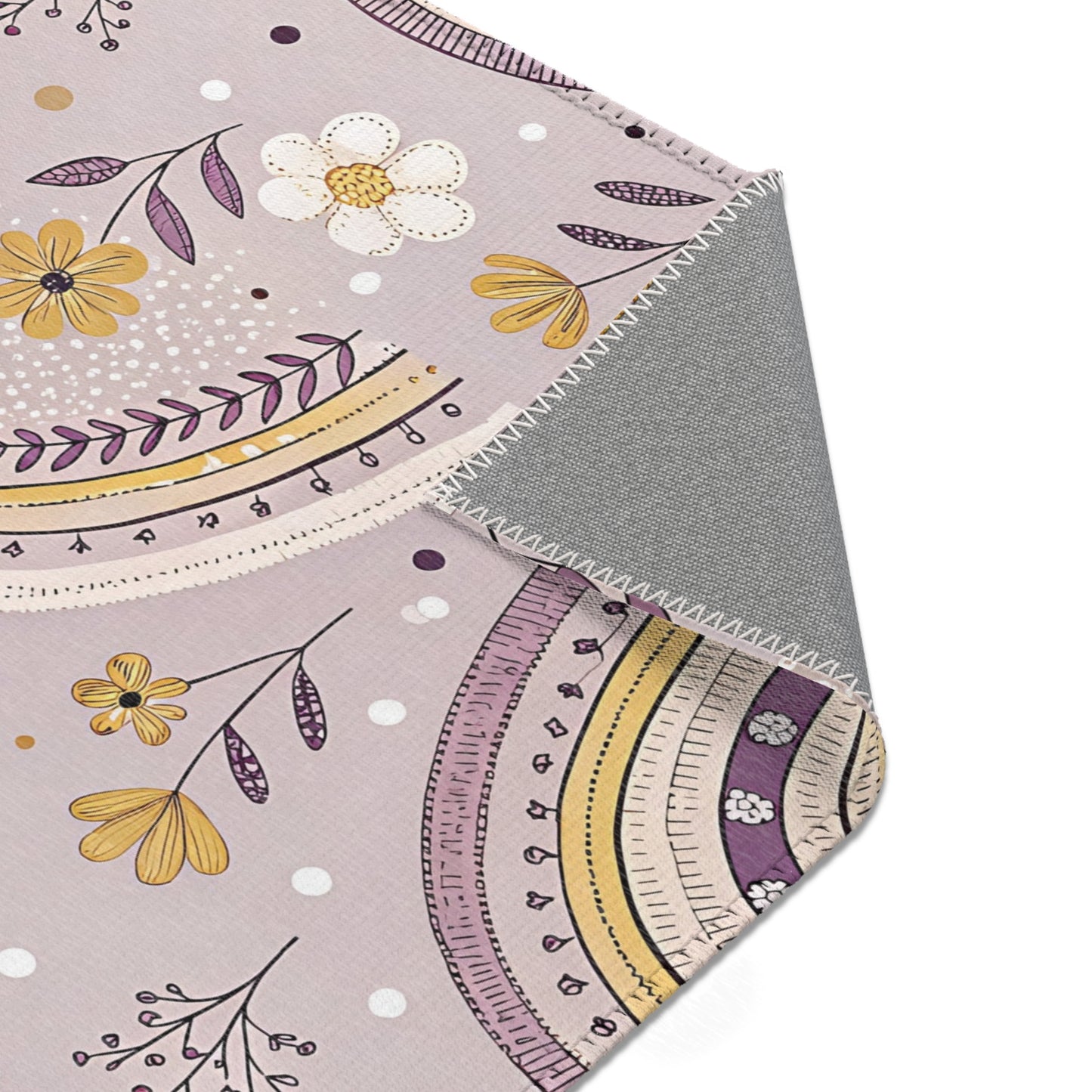 Lilac Meadow Arches area rug in the medium size