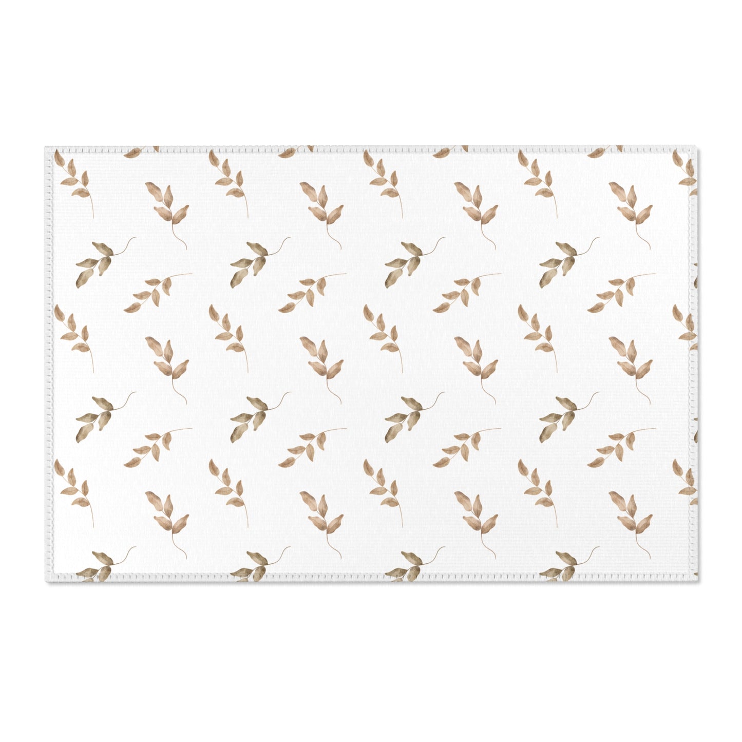 Linen Leaf area rug shown in landscape orientation