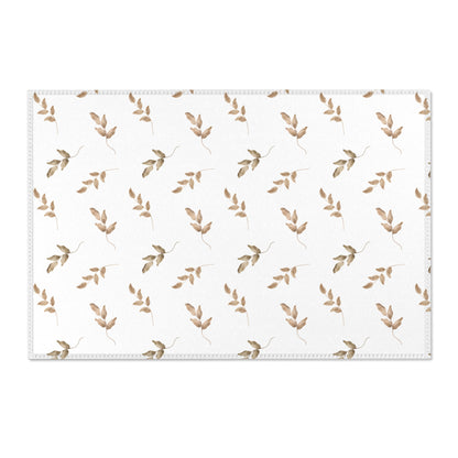 Linen Leaf area rug shown in landscape orientation