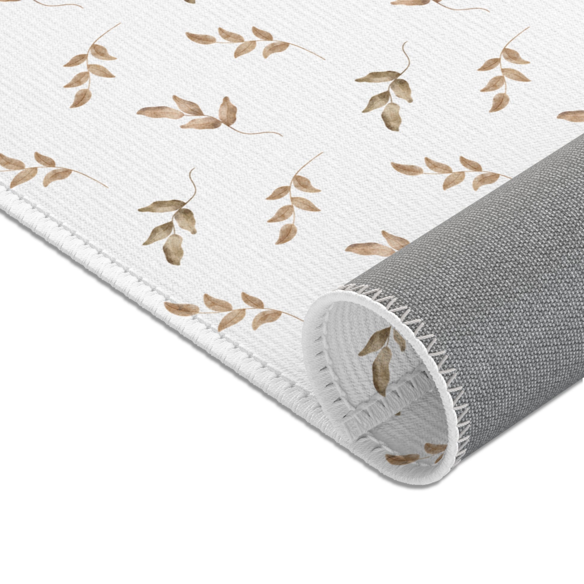 Linen Leaf area rug in the small size