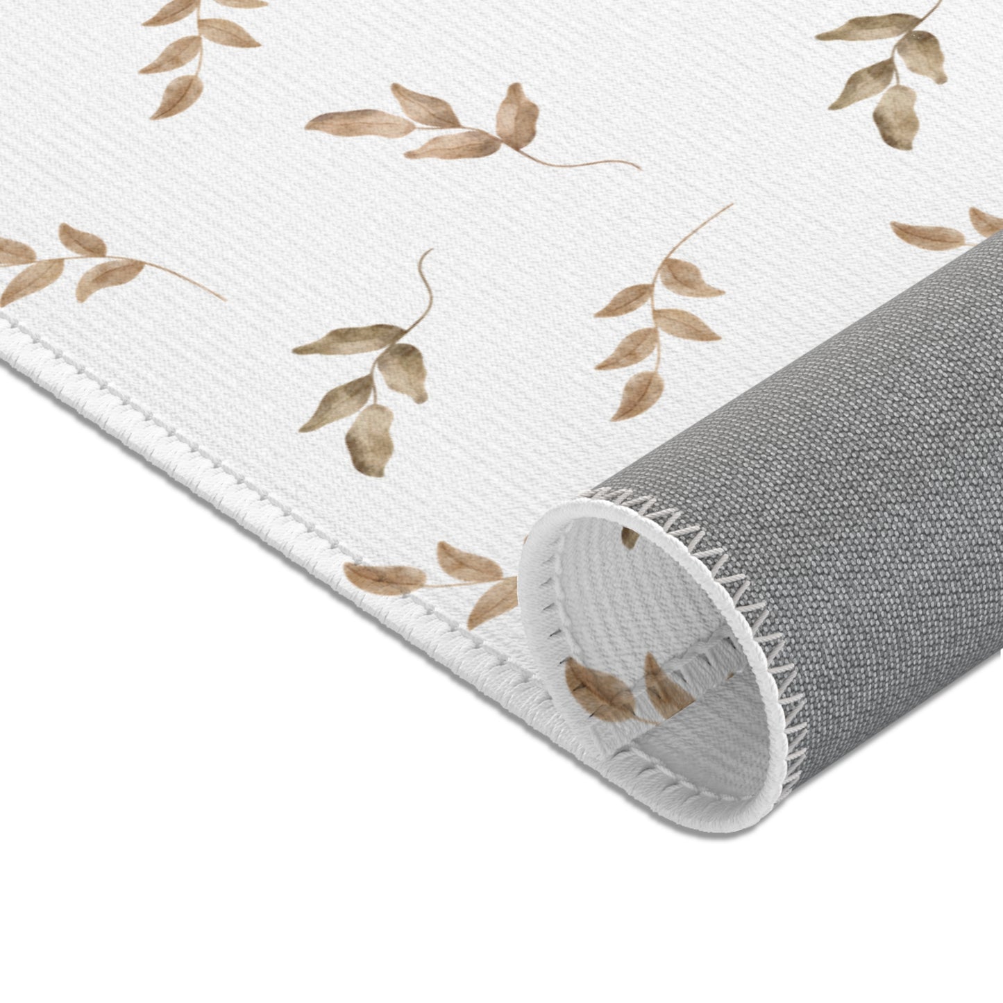 Linen Leaf area rug in the large size