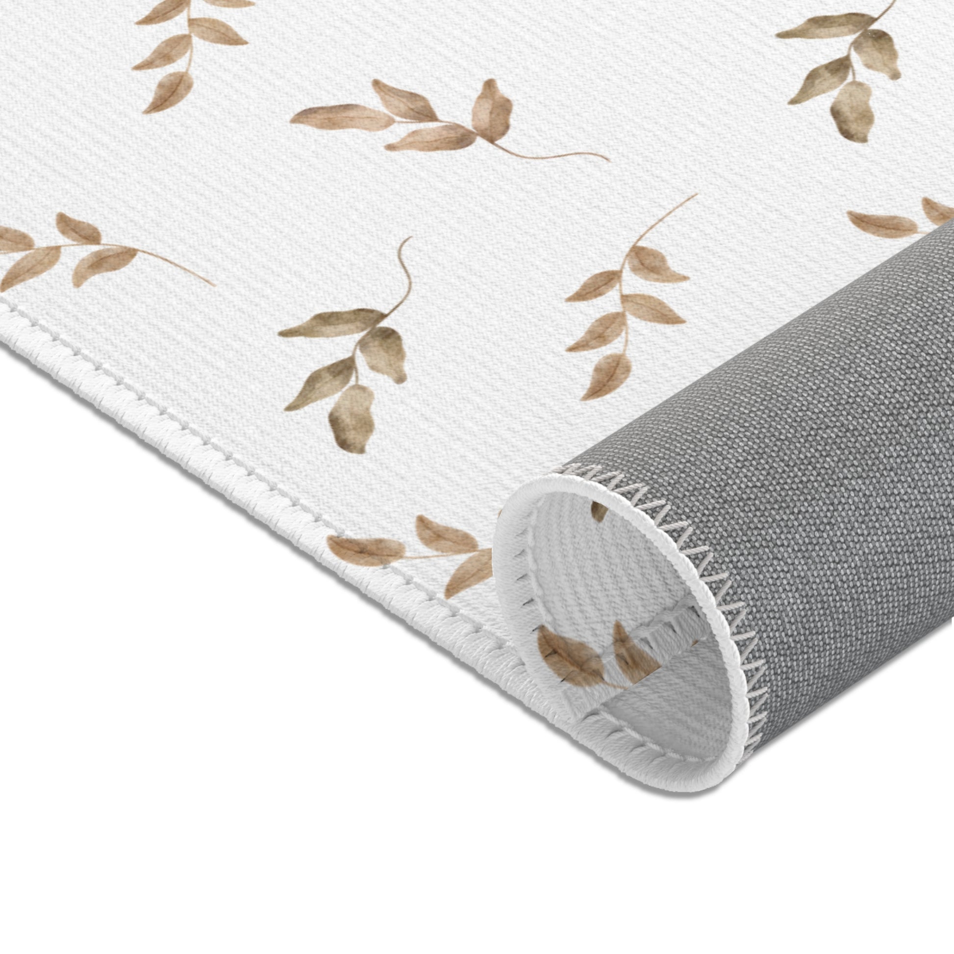 Linen Leaf area rug in the large size