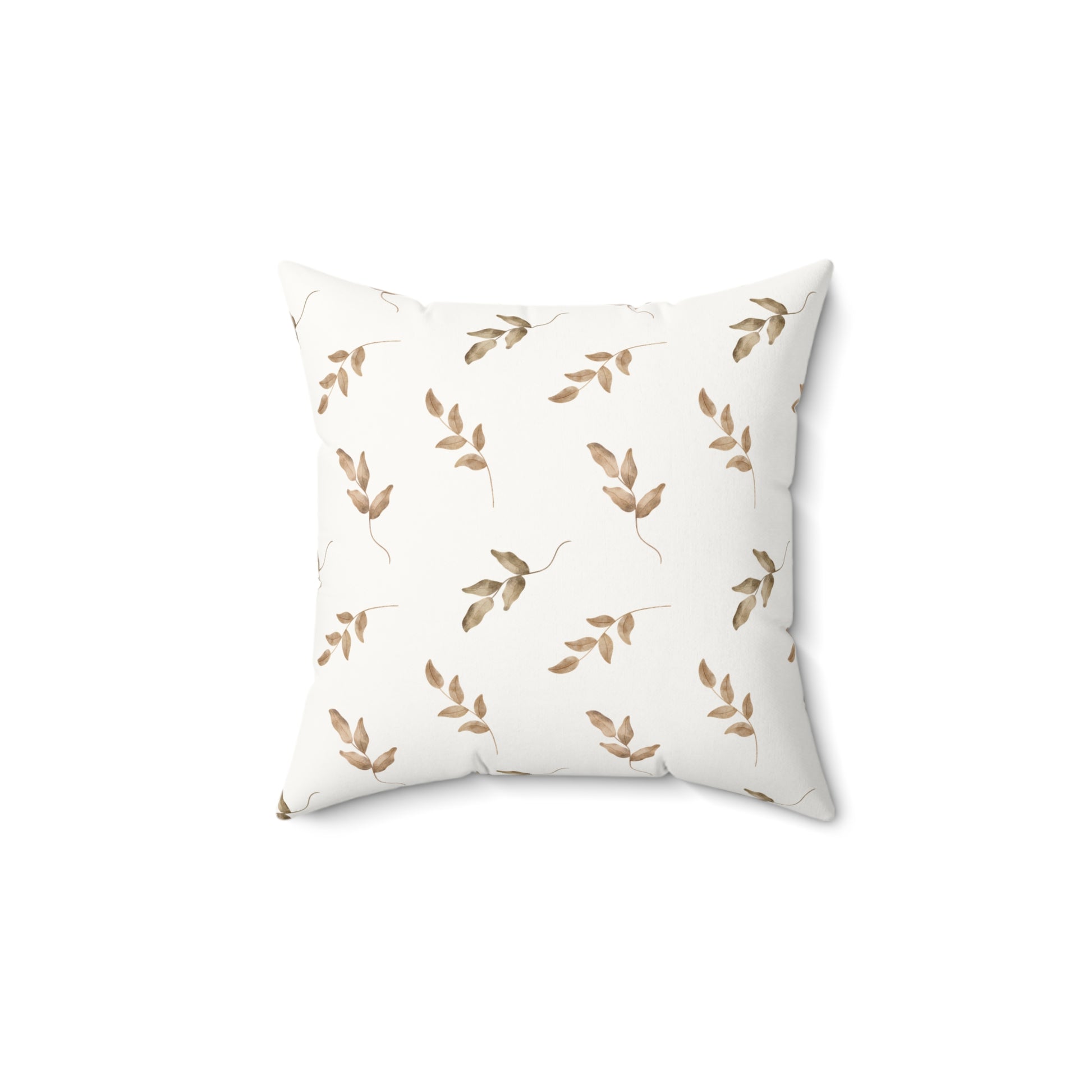 Linen Leaf pillow in the 18 inch square size