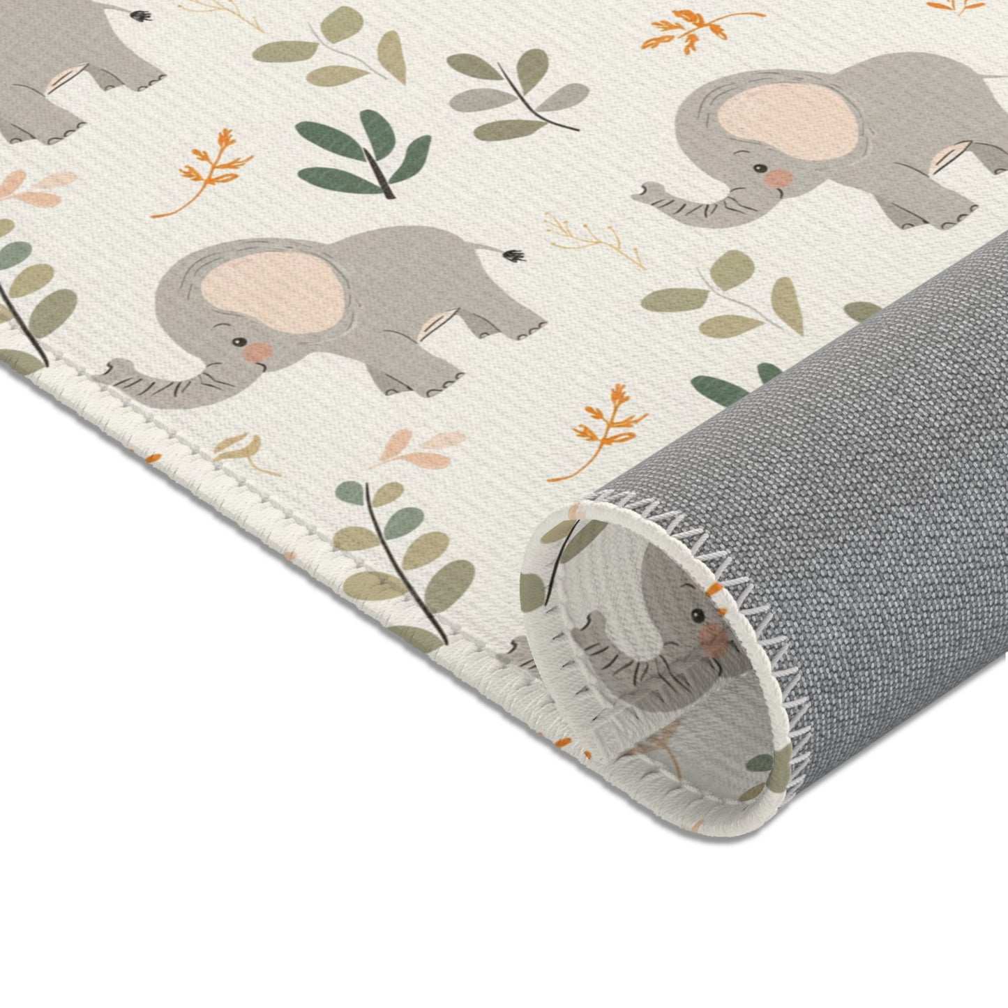 Little Elephants area rug in the small size